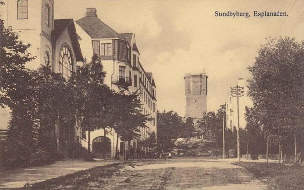 Sundbyberg 1913, Missionskyrkan, Presstorp och Vattentornet