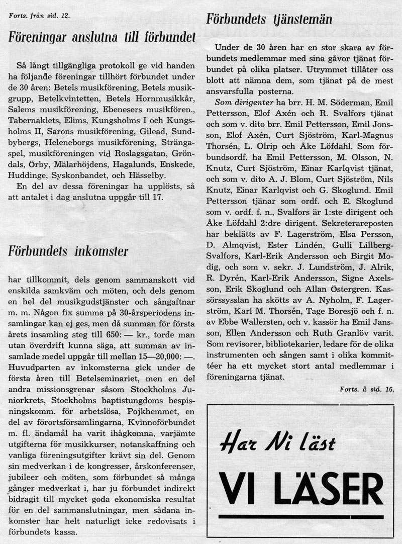 Stockholms Baptisters Musikförbund 30 år, Jubileumsskrift sid 14