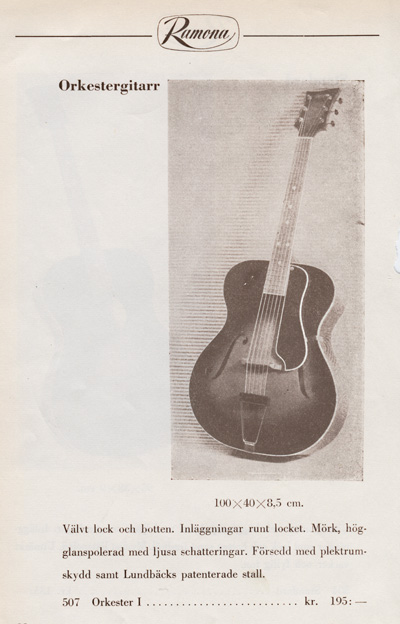ramona orkestergitarr I 1953