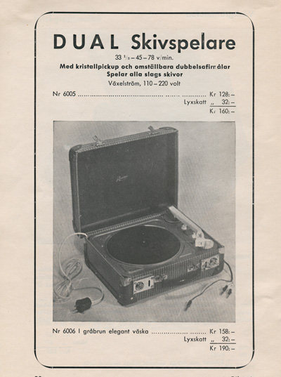 grammofon dual skivspelare väska
